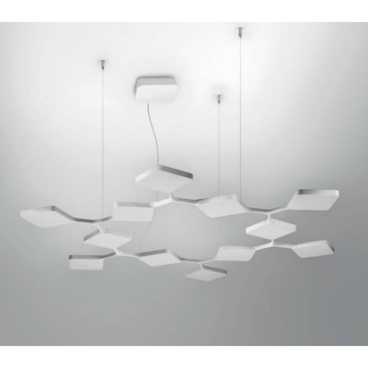 STILNOVO Quad 8112, 8113 pendant lamp LED 91W 3000K, CRI90, DALI-Push