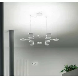STILNOVO Quad 8112/8113 lampa wisząca LED 91W 3000K, CRI90, DALI-Push
