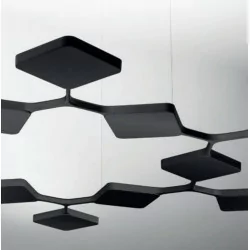 MA&DE QUAD P3 8112, 8113 pendant lamp white, black 91W