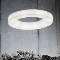 STILNOVO SATURN 7651, 7653 white surface LED lamp 75cm, 115cm DALI