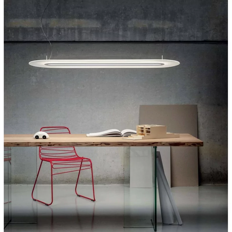 STILNOVO Opti-Line 8037, 8038, 8490, 8491 biała, alu 129cm LED 47W