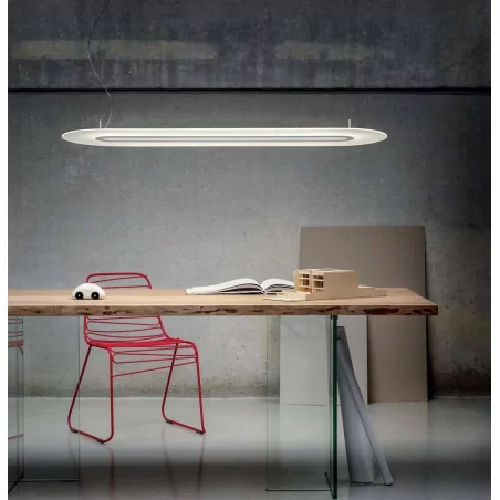 STILNOVO Opti-Line 8037, 8038, 8490, 8491 biała, alu 129cm LED 47W