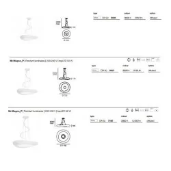 MR MAGOO 8005, 8007, 7788 LED pendant light, 52cm-115cm DALI control