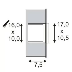 SLV Brick LED Downunder 229702 3000K