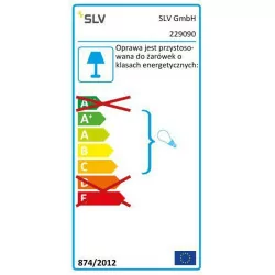 SLV Nautilus MR16 229090 stainless stel 12V