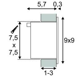 SLV Oprawa ścienna Frame Basic LED 113260, 113262, 111260, 111262