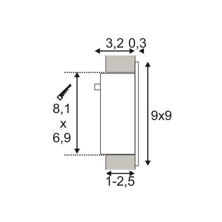 SLV Frame Curve LED 111292, 113292 biała, szara 3000K