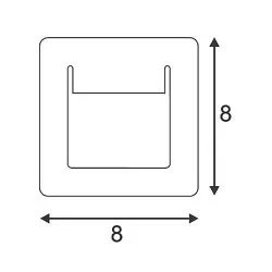 SLV Downunder Pure 151950 80x80mm recessed