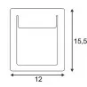 SLV Downunder Pure 151952 120x155mm LED 4,8W recessed