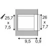 SLV Brick Mesh LED 229110 STAINLESS STEEL 316