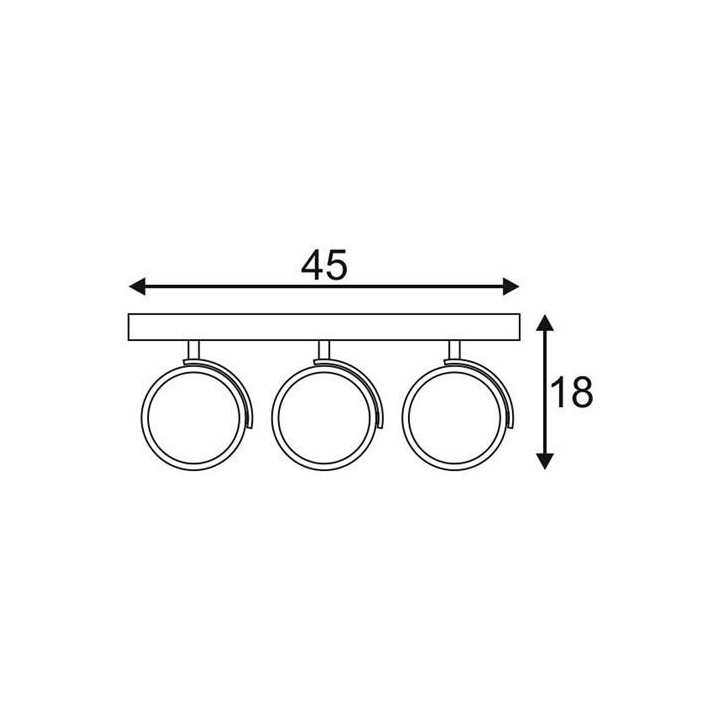 SPOTLINE KALU 3 QPAR 230V 147321, 147326 biała, alu