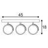 SPOTLINE KALU 3 QPAR 230V 147321, 147326 biała, alu