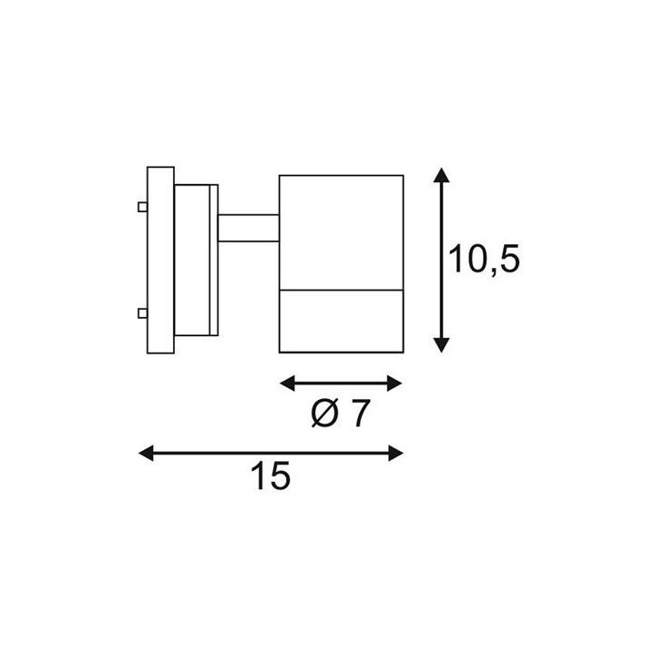 SLV MYRA 233104, 233105 kinkiet srebrny, antracyt