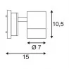 SPOTLINE MYRA 233104, 233105 kinkiet srebrny, antracyt