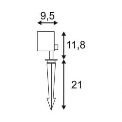 SPOTLINE Nautilus Square Led 231035