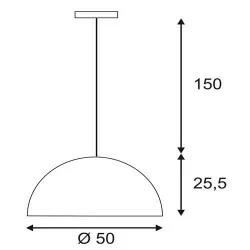 SLV FORCHINI PD-1, PD-2 średnica 38cm, 50cm