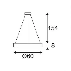 SLV MEDO 60, 90 RING LED 133841, 133851 suspended lamp