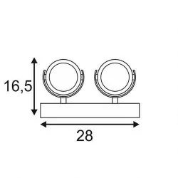 SLV KALU 4 LED quad 1000135, 1000136