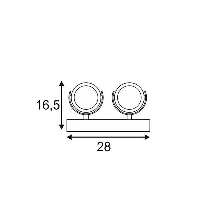 SLV KALU 4 LED quad 1000135, 1000136