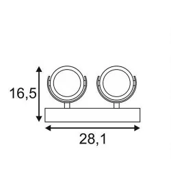 SLV KALU 2 LED 1000129, 1000130 wall, ceiling