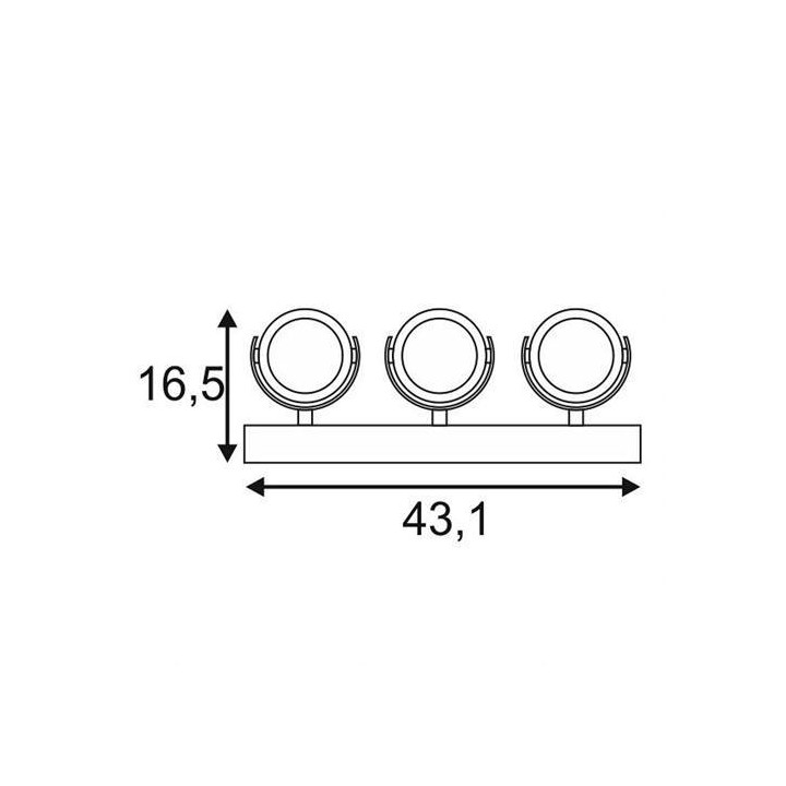 SLV KALU 3 LED 1000131, 1000132 ścienna, sufitowa