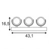 SLV KALU 3 LED triple 1000131, 1000132