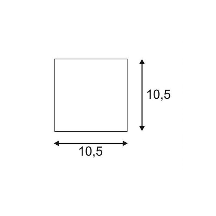 SLV PLASTRA CUBE 148018 wall light plaster