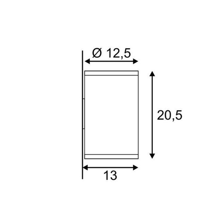 SLV ROX UP-DOWN WL QPAR111 1000334 lampa ścienna IP44 alu
