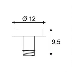 SLV FENDA ceiling rosette 155550, 155551 for lampshade
