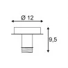 SLV FENDA ceiling rosette 155550, 155551 for lampshade