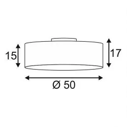 SLV TENORA CL-1 156050, 156051 lampa sufitowa