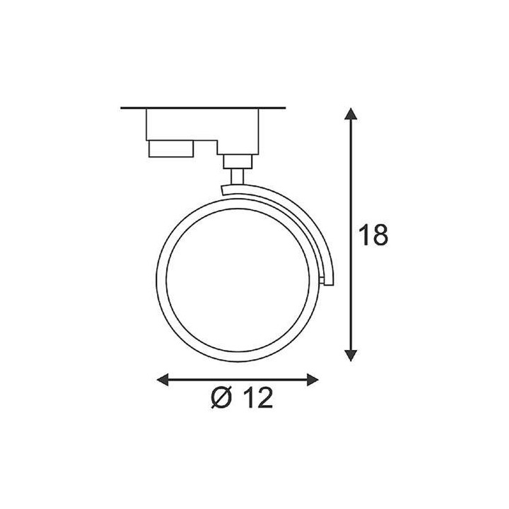 SLV KALU TRACK QPAR 230V 152610, 152611 oprawa 3-fazowa