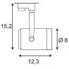 SLV EURO SPOT GU10 153850, 153851 track 3-phase