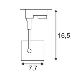 SLV ALTRA DICE 152320, 152321 track 3-phase white, black