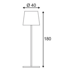 SLV ADEGAN 228961, 228965 floor lamp IP54