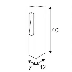 SLV SLOTBOX 40/70 232135, 232145 anthracite