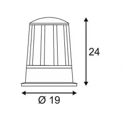 SLV CONE 230435 lampa zewnętrzna 1xE27 antracyt