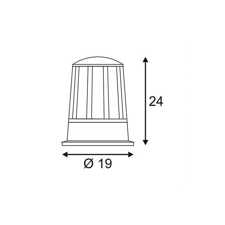 SLV CONE 230435 lampa zewnętrzna 1xE27 antracyt