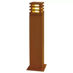 SLV RUSTY 40/70 E27/LED kwadrat lampa zewnętrzna z rdzą