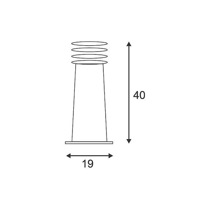 SLV RUSTY 40/70 E27 okrągła lampa ogrodowa z rdzą