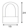 SLV RUSTY 40/70 E27/LED round garden lamp