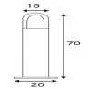 SLV RUSTY 40/70 E27/LED round garden lamp