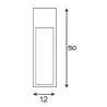 SLV RUSTY 50/80 SLOT E27/LED square outdoor