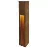 SLV RUSTY 50/80 SLOT E27/LED square outdoor