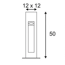 SLV ARROCK STONE 50/75 LED 231370, 231371 bazalt