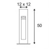 SLV ARROCK STONE 50/75 LED 231370, 231371 square outdoor