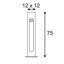 SLV ARROCK STONE 50/75 LED 231370, 231371 bazalt