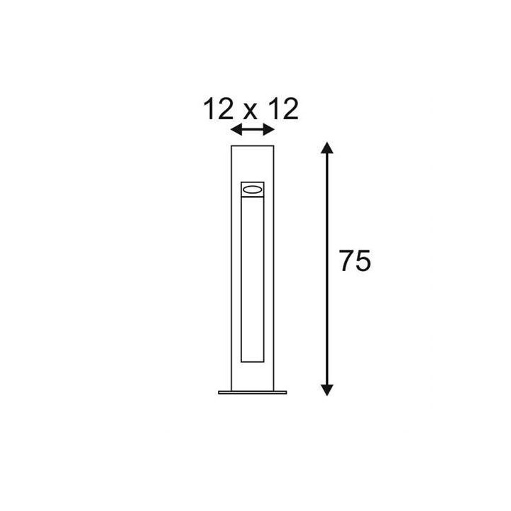 SLV ARROCK STONE 50/75 LED 231370, 231371 bazalt