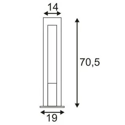 SLV ARROCK ARC GU10 231420 granit