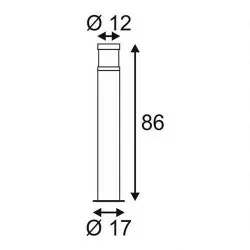 Outdoor lamp SLV Slots 300 anthracite 231455